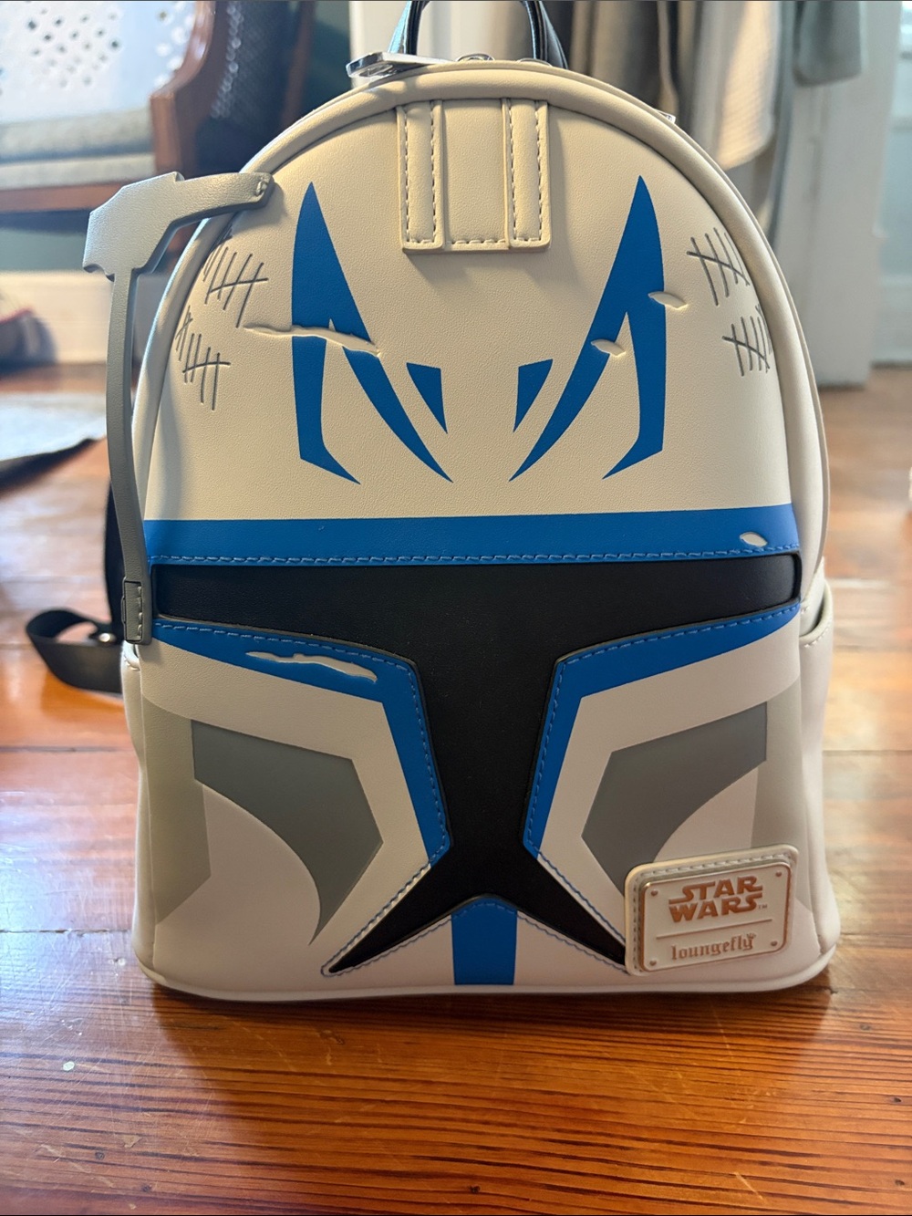 Loungefly Captain Rex Star Wars White & Blue Clone Trooper Mini Backpack